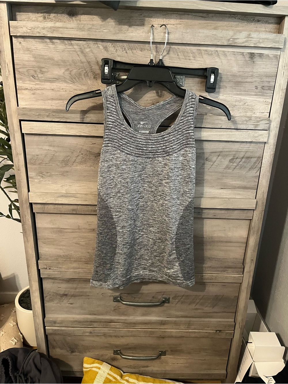 Nike Gray Racerback Athletic Tank Top